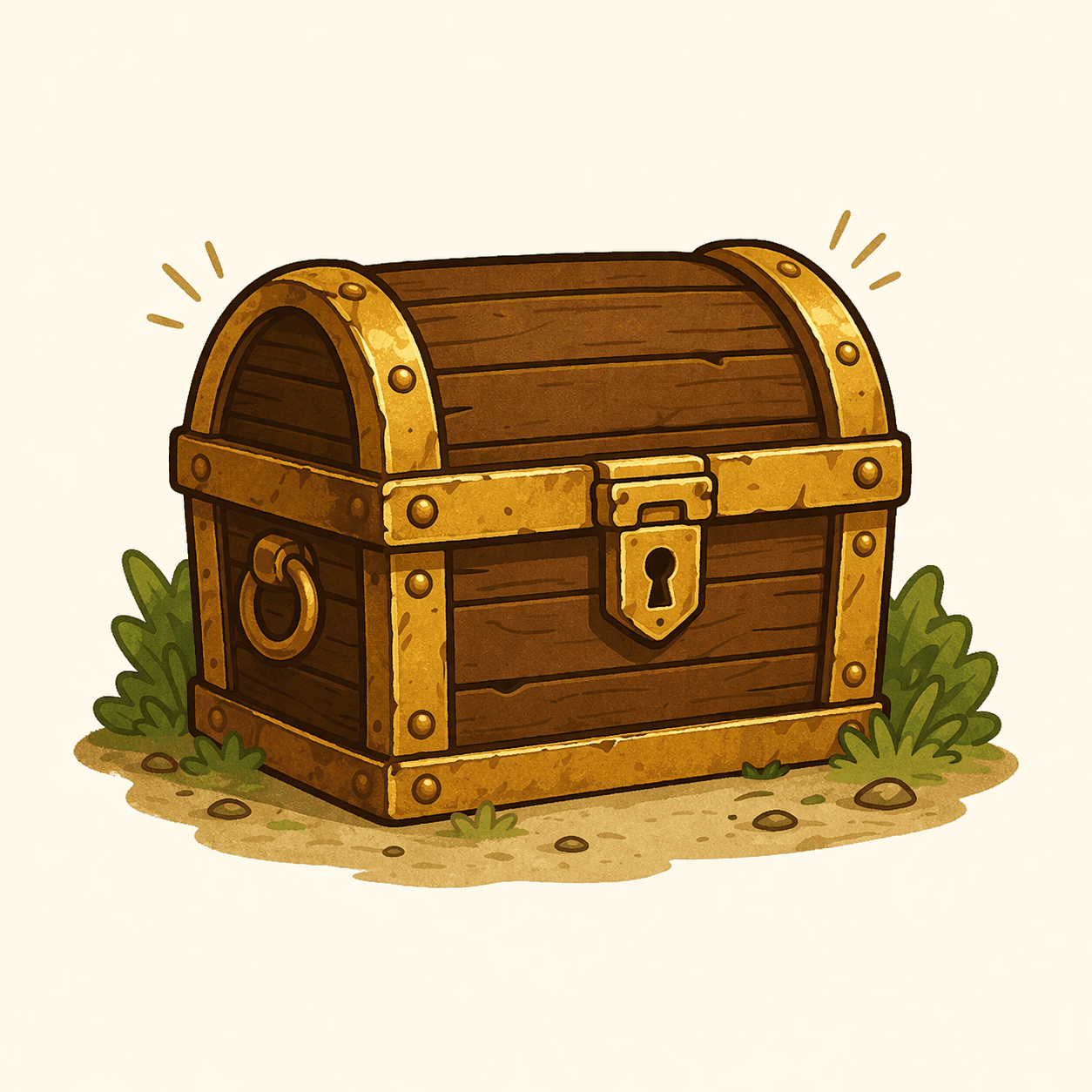 Trésor à la fin du parcours